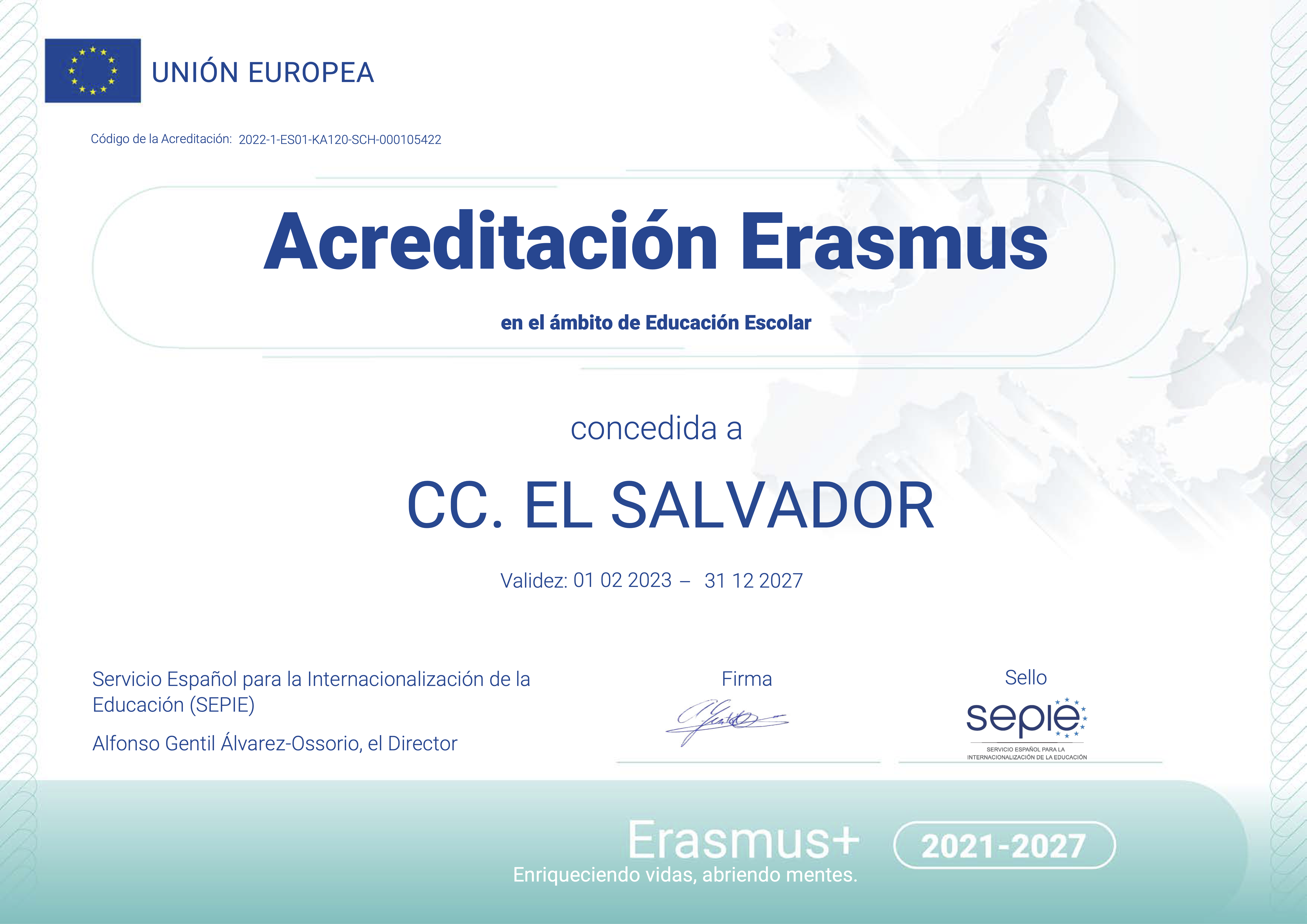 Acreditación Erasmus